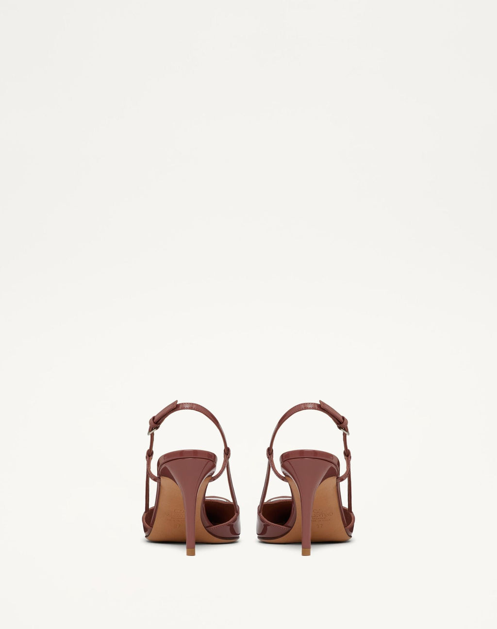 Valentino Brown Lace Up Heels